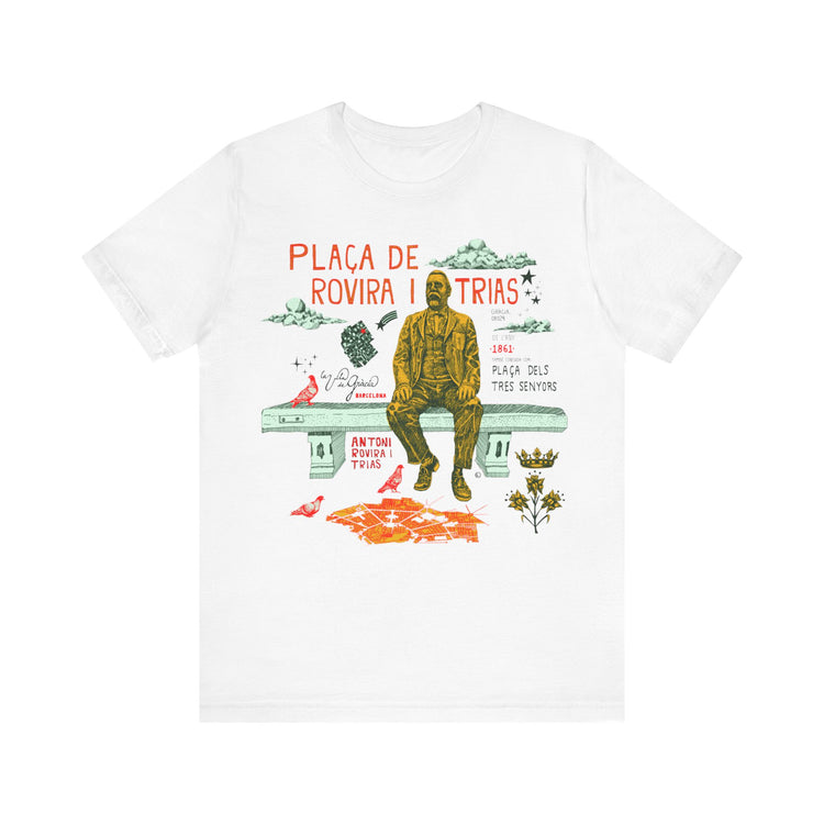 Playera de algodón de la Plaza de Rovia i Trias. SERIE: La Vila de Gràcia.