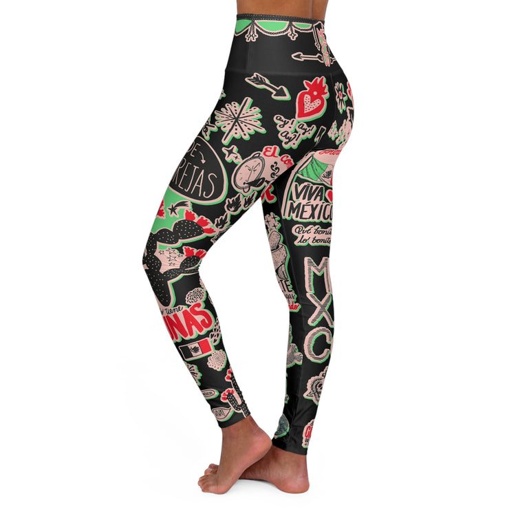 Puro Mexico High Waisted Yoga Leggings Vol. 1