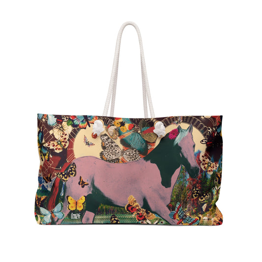 Bolso playero de lona PINK HORSE - Bag