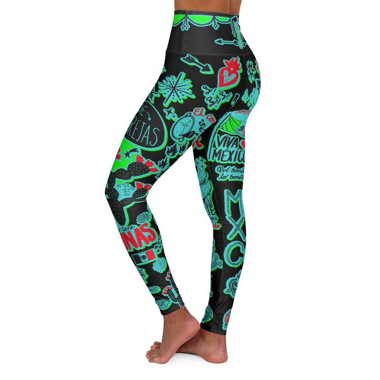 Puro Mexico High Waisted Yoga Leggings Vol. 3