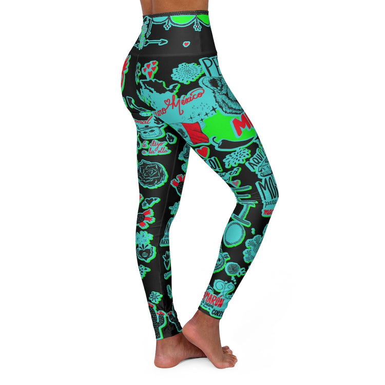 Puro Mexico High Waisted Yoga Leggings Vol. 3