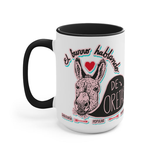 EL BURRO HABLANDO DE OREJAS - Mug - Serie: Puro México